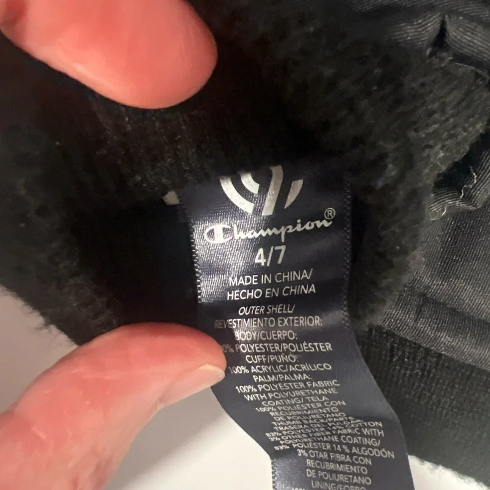 C9 by Champion Black and Silver Kids Mittens